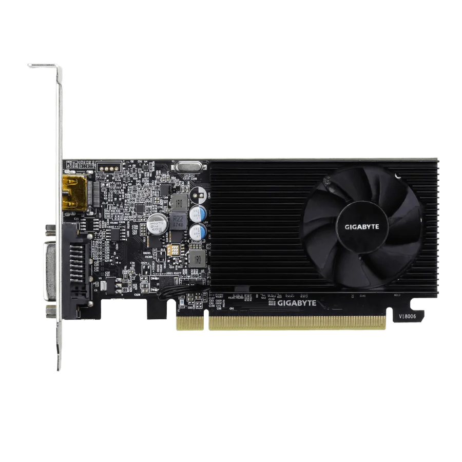 Gigabyte Nvidia Geforce Gt 1030 2GB GDDR4; 64-BIT Memory Bus; Pci Express 2.0; 1X Dual-Link Dvi-D...