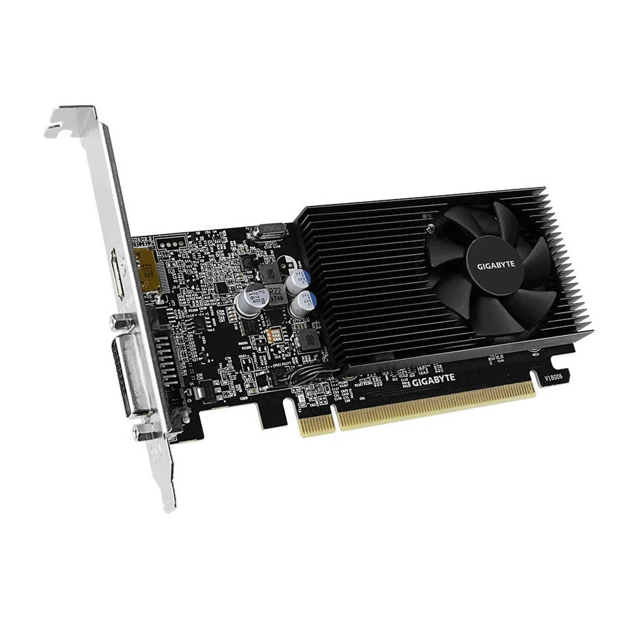 Gigabyte Nvidia Geforce Gt 1030 2GB GDDR4; 64-BIT Memory Bus; Pci Express 2.0; 1X Dual-Link Dvi-D...