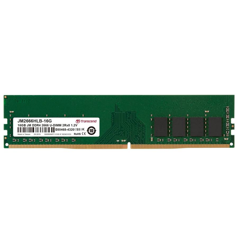 Transcend 16GB Jet Memory DDR4 2666MHZ Desktop U-Dimm 2RX8 1GX8 CL19