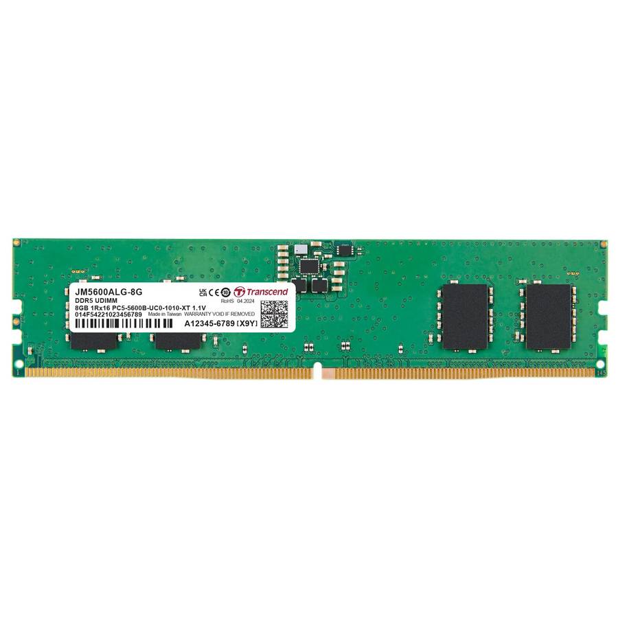 Transcend Jet Memory 8GB DDR5-5600 Long Dimm 2RX8 CL46 (1GX16)X4