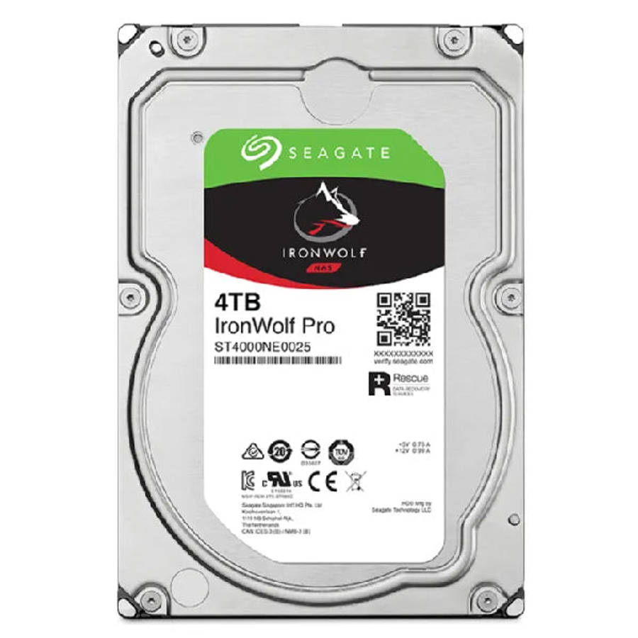 Seagate Ironwolf Pro 4TB 3.5'' Hdd Nas Drives 7200 Rpm; SATA 6GB/S Interface; 256MB CACHE;550TB/Y...