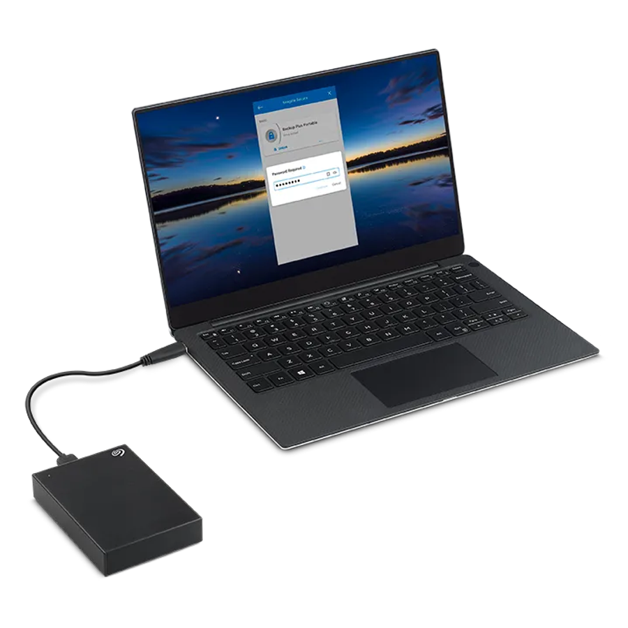Seagate One Touch 5TB; 2.5''; USB 3.0; External Hdd Black; Includes Seagate Rescue Data Recovery ...