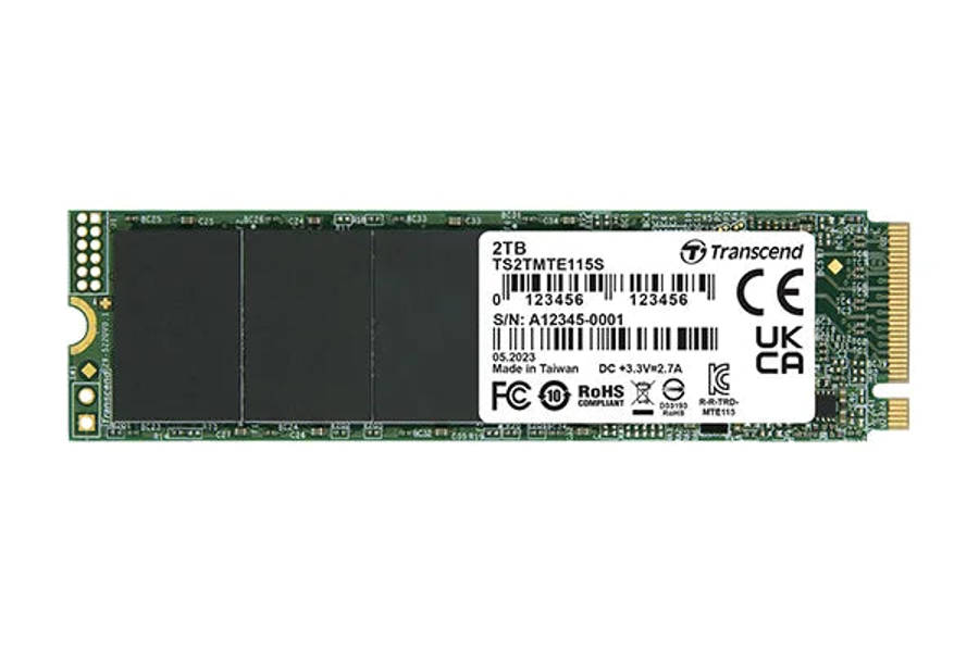 Transcend 1TB MTE115S PCI-E Gen 3X4 M.2 2280 SSD 3D Nand 3200 Mb/S Read 2000 Mb/S Write 400 Tbw