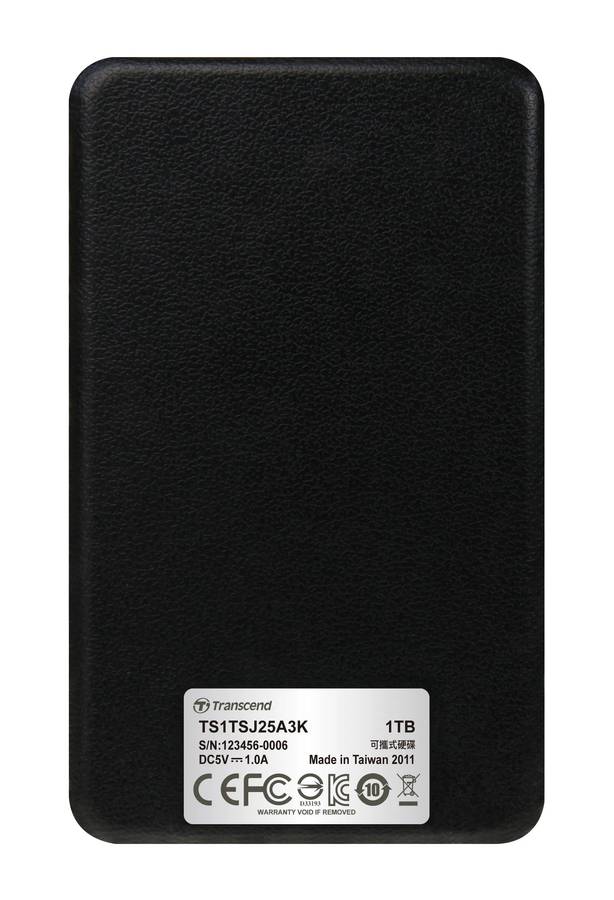 Transcend 1TB 25A3 USB3.1 2.5'' USB Hdd Black