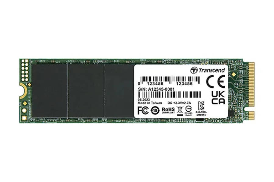 Transcend 500GB MTE115S PCI-E Gen 3X4 M.2 2280 SSD 3D Nand 3200 Mb/S Read 2000 Mb/S Write 200 Tbw