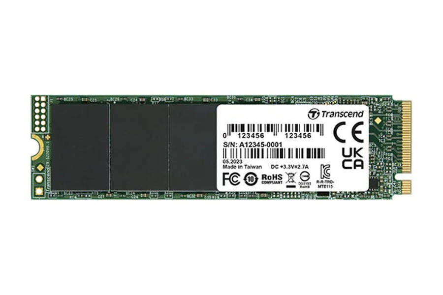 Transcend 500GB MTE115S PCI-E Gen 3X4 M.2 2280 SSD 3D Nand 3200 Mb/S Read 2000 Mb/S Write 200 Tbw