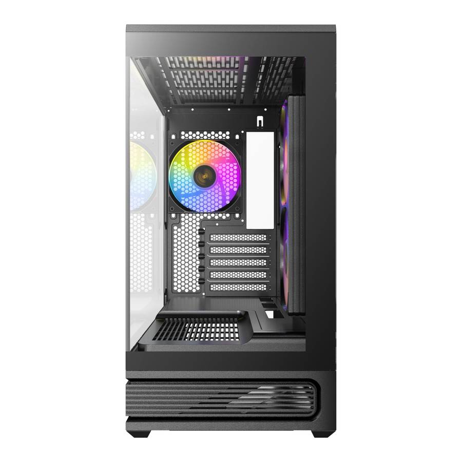 Antec C2M ARGB Compact Micro-Atx Gaming Chassis Black