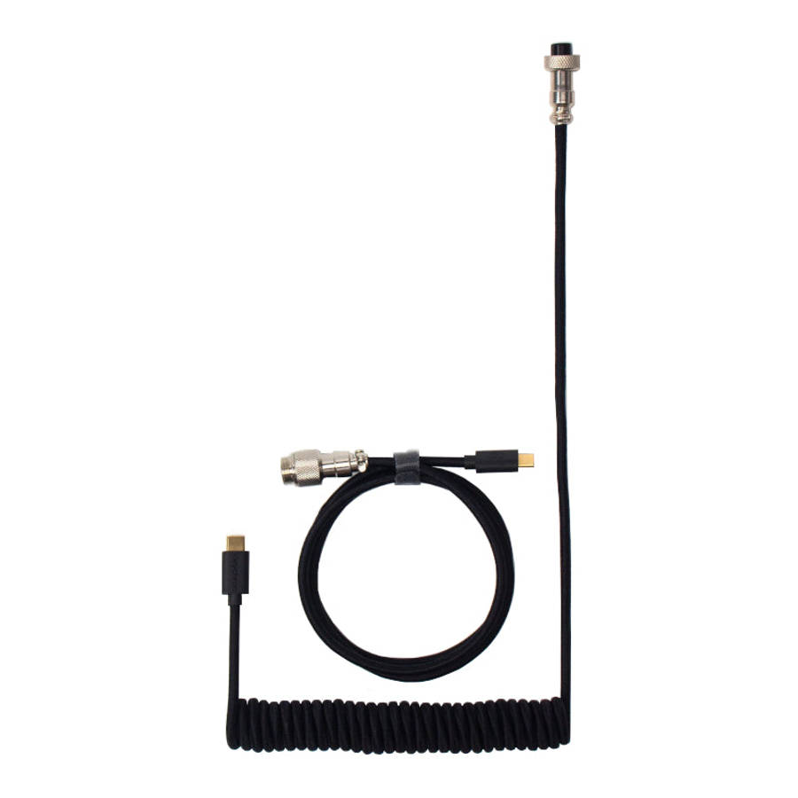 Keychron Coiled Aviator Cable Black/Straight