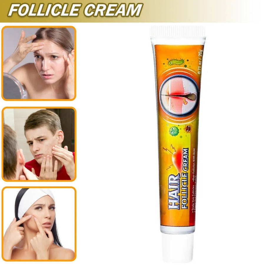 Hair Follicle Cream Treat Folliculitis Skin Inflammation Antibacterial Ointment