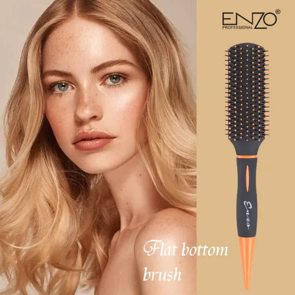 ENZO Family And Salon Use Eco-Friendly Nylon Paddle Hair Comb