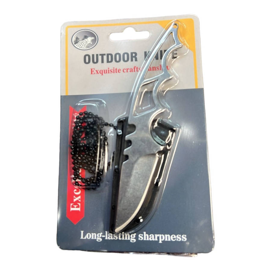Men's pendant Pike knife with sereitor