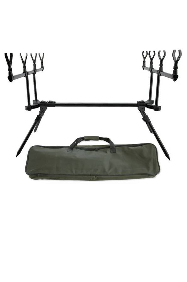 Pro Adjustable Carp Fishing 4-Rod Pod With Bag