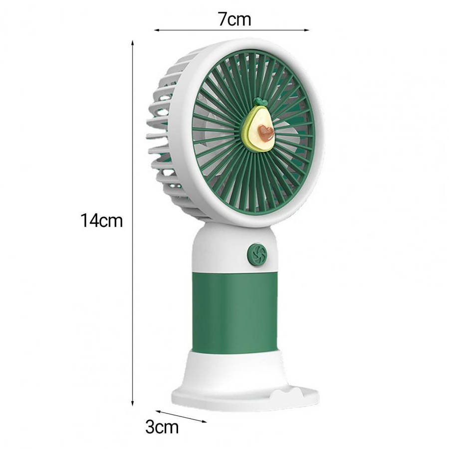 MTech Portable Handheld Fan  Strong Wind, Noiseless, Rechargeable Mini Fan with Base