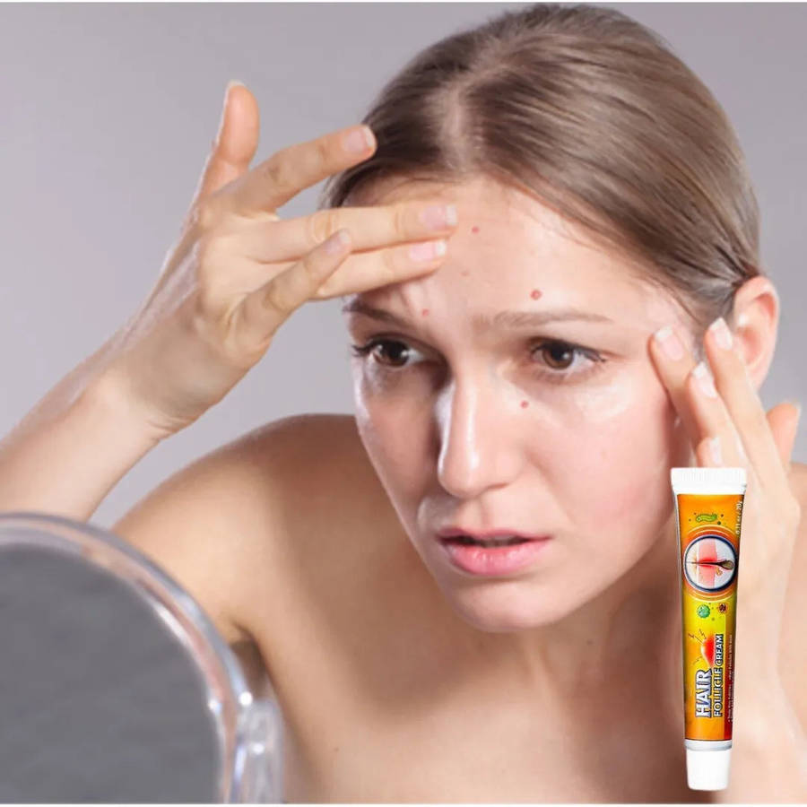Hair Follicle Cream Treat Folliculitis Skin Inflammation Antibacterial Ointment