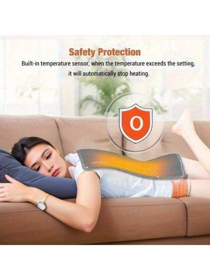 Electric Blankets Hand Warmer, Shawl Heating Pad Electrically Heated Graphene USB Hand Warmer Bla...