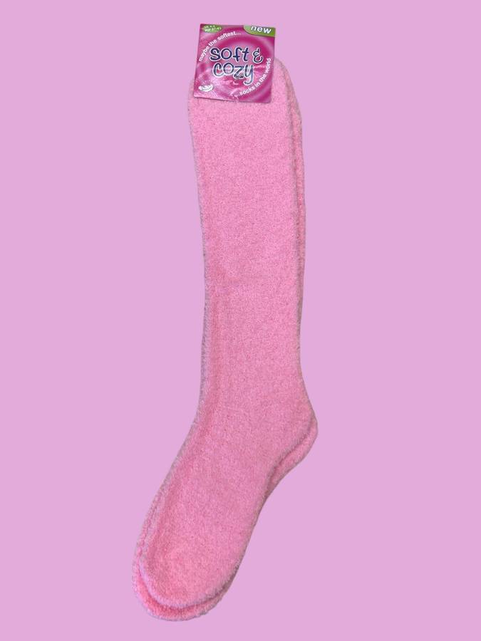 Knee High Soft Fuzzy Winter Socks  Ultra Cozy, Stretchable Thermal Socks