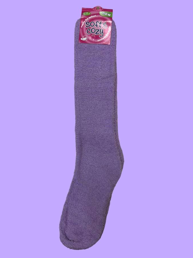Knee High Soft Fuzzy Winter Socks  Ultra Cozy, Stretchable Thermal Socks