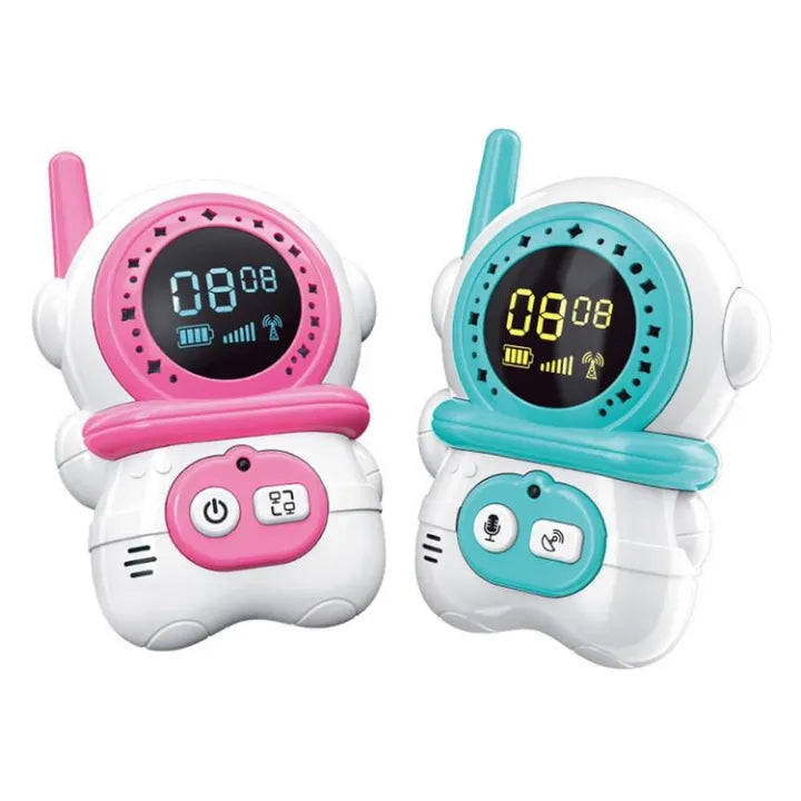Walkie Talkies for Kids 2 PCS Cute Astronaut Walkie Talkies Long Range Walkie Talkie with Voice C...
