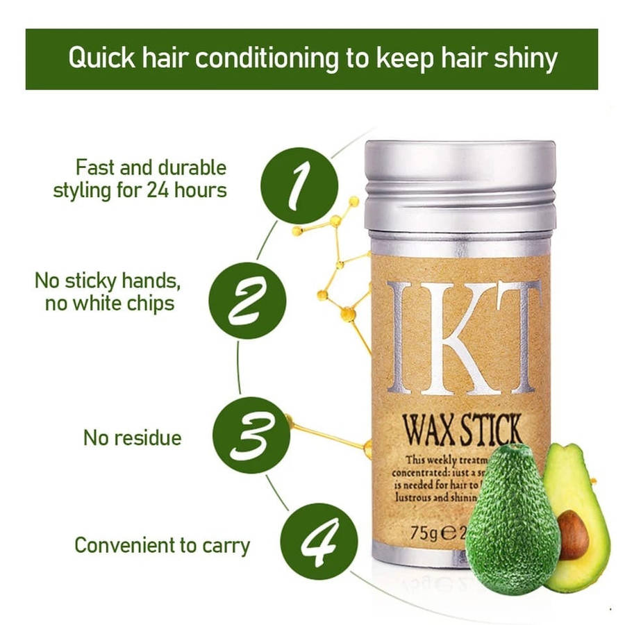 Hair Wax Stick, Styling Wax for Smooth Wigs, Slick Stick for Hair Non-greasy Styling Hair Pomade ...