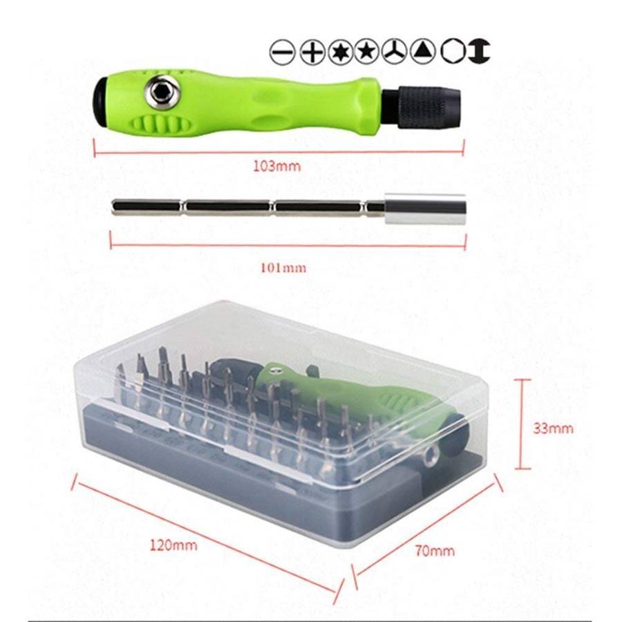 MTech 32-in-1 Mini Precision Screwdriver Set  Magnetic Bits for Electronics