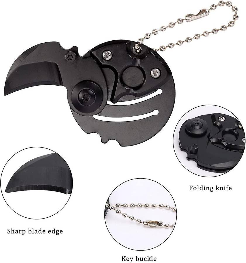 Mini Portable Folding  Coin Shaped Knife