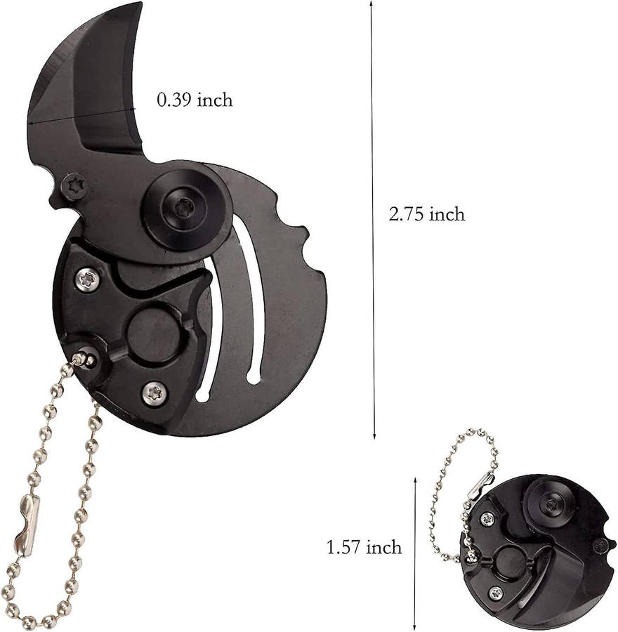 Mini Portable Folding  Coin Shaped Knife