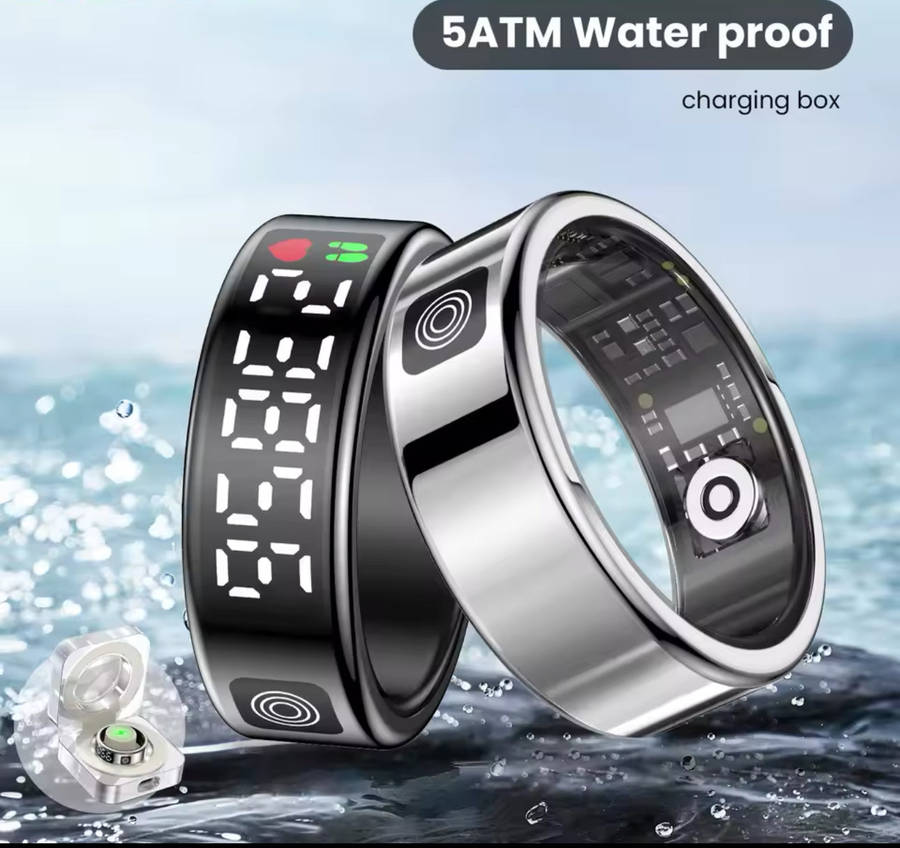 New High Performance Smart Ring With 5ATM Waterproof Gesture Operated Camera Video Health Monitor...