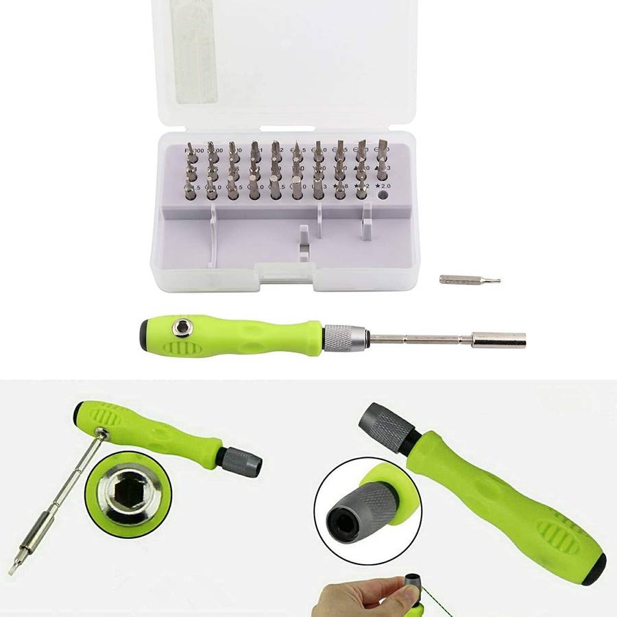 MTech 32-in-1 Mini Precision Screwdriver Set  Magnetic Bits for Electronics