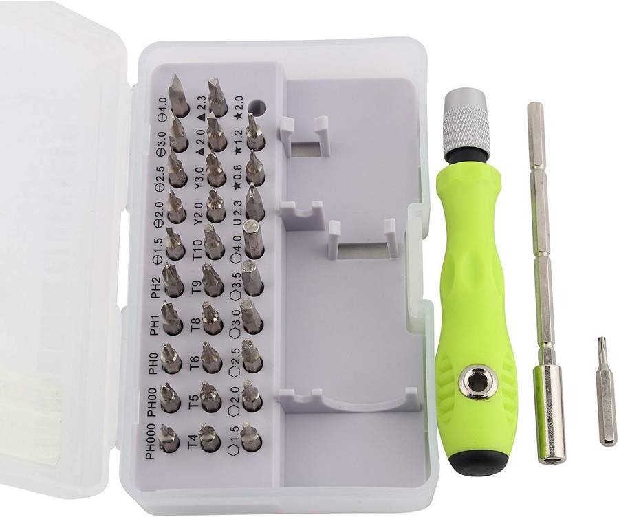 MTech 32-in-1 Mini Precision Screwdriver Set  Magnetic Bits for Electronics