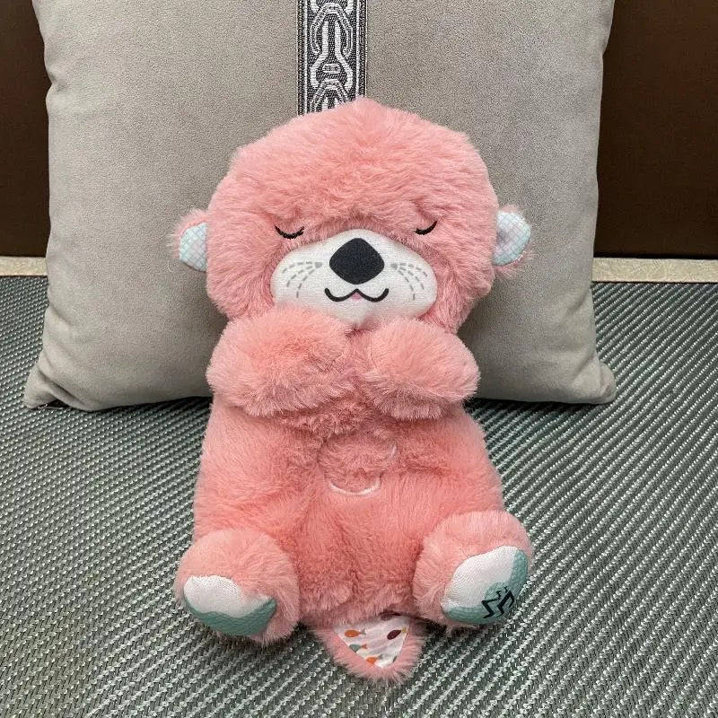 GENERIC Breathing Otter Sleep Buddy - Soothing Plush Doll with Rhythmic Breathing, Music, and Lig...