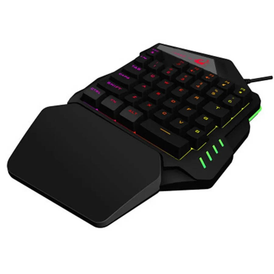 K9 USB One-Handed Keyboard RGB Light Effect Game Keyboard LOL Hand Game Keyboard Waterproof Unive...