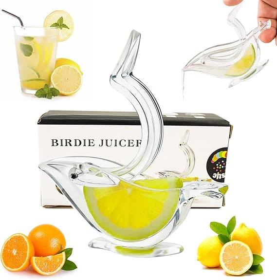 Acrylic Manual Lemon Juicer  Portable Transparent Bird-Shaped Citrus Squeezer