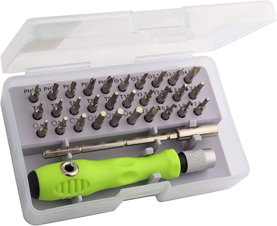 MTech 32-in-1 Mini Precision Screwdriver Set  Magnetic Bits for Electronics