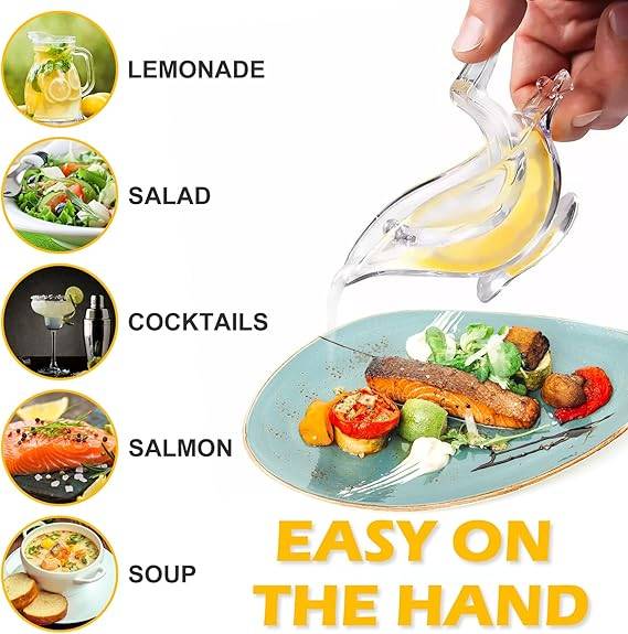 Acrylic Manual Lemon Juicer  Portable Transparent Bird-Shaped Citrus Squeezer