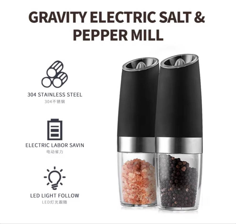 Gravity Electric Salt And Pepper Grinder (set)