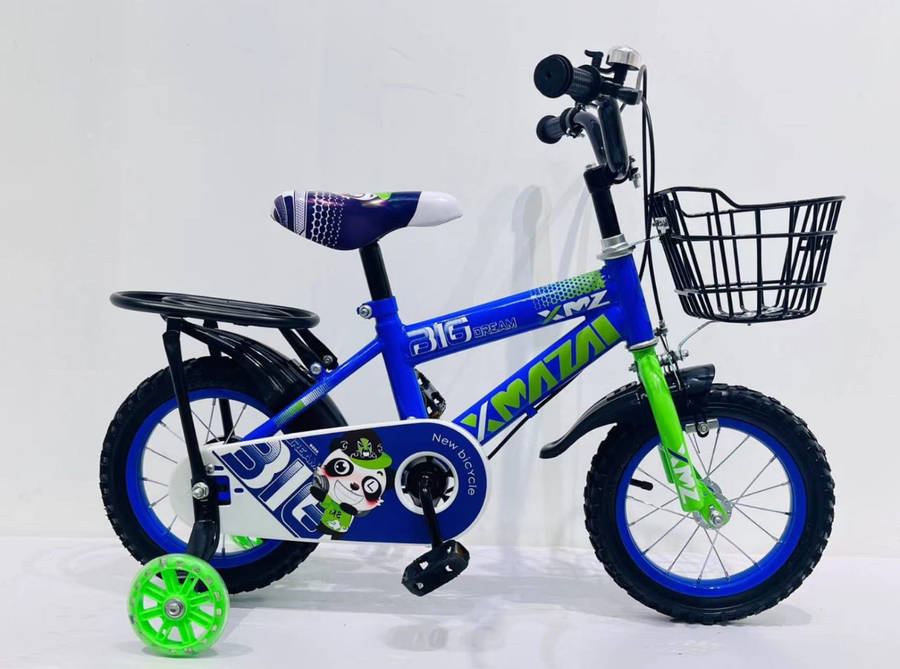 Kids Bicycle with Training Wheels & Shopping Basket,Girls and Boy Bike
