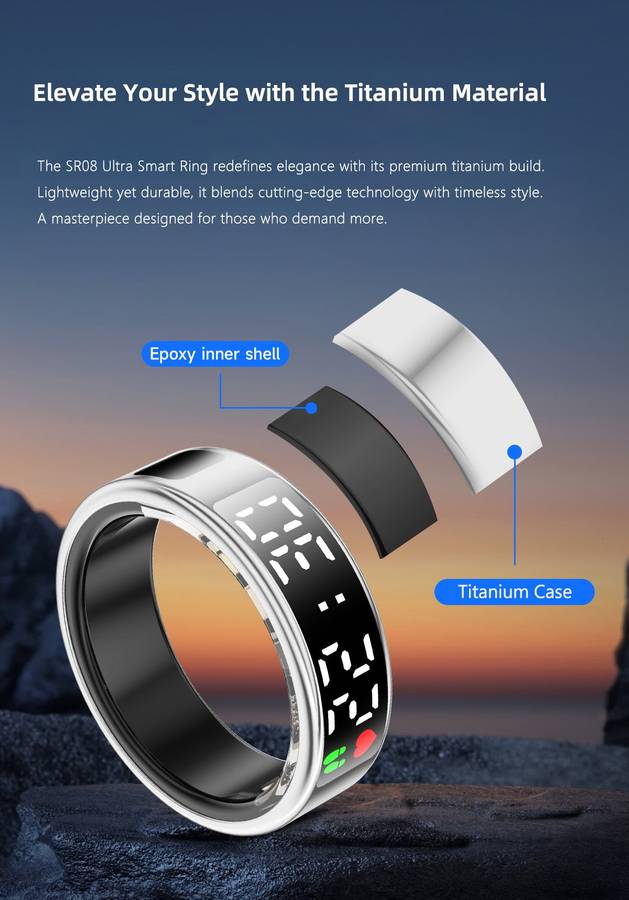 New High Performance Smart Ring With 5ATM Waterproof Gesture Operated Camera Video Health Monitor...