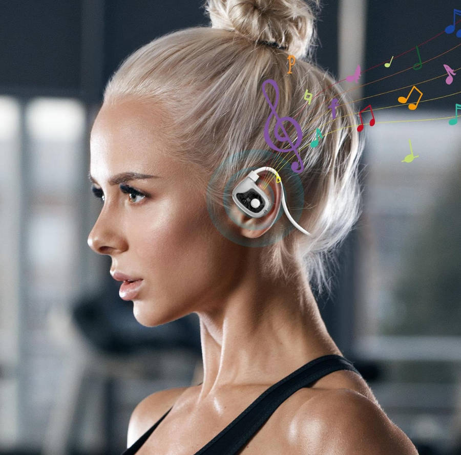 Wireless Ear Clip Bone Conduction Headphones - Open Ear Wireless Headphones With MIC - Sweat Resi...