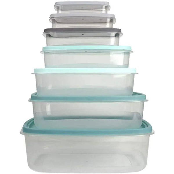 Food Storage Container Set with Secure Fit Lids 7pcs