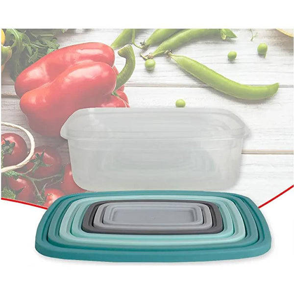 Food Storage Container Set with Secure Fit Lids 7pcs