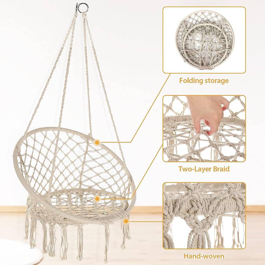 Hammock Swing Chair with Tassels