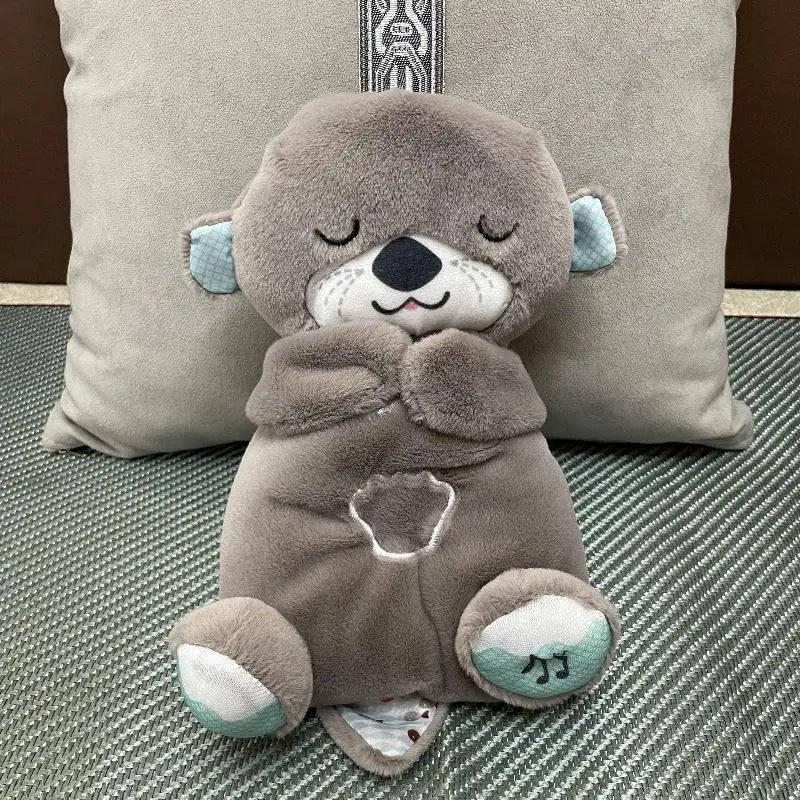 GENERIC Breathing Otter Sleep Buddy - Soothing Plush Doll with Rhythmic Breathing, Music, and Lig...