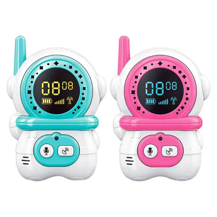 Walkie Talkies for Kids 2 PCS Cute Astronaut Walkie Talkies Long Range Walkie Talkie with Voice C...