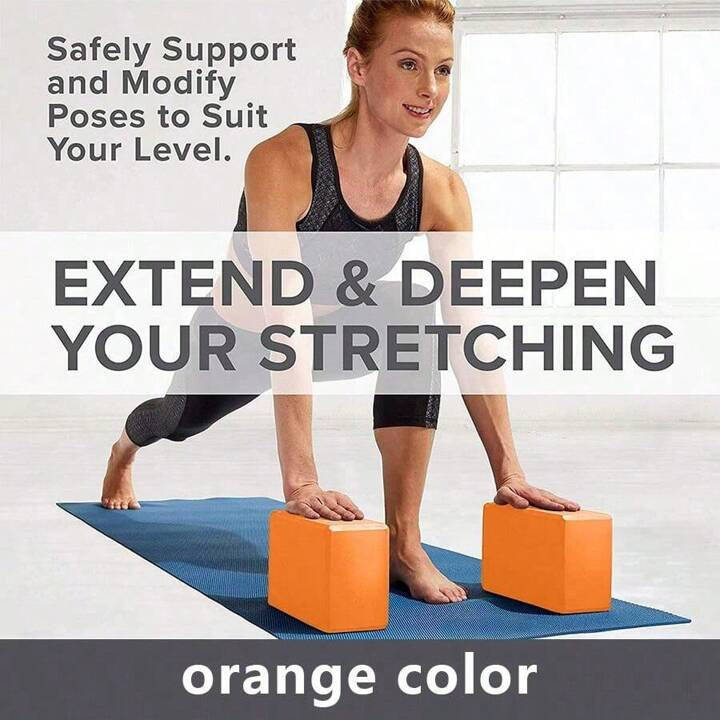 Non-Slip Yoga Blocks, Lightweight Odor Resistant Fitness Block, For Yoga, Pilates Training