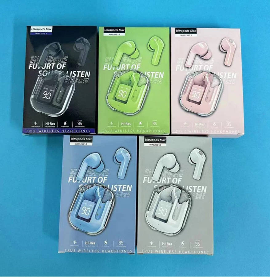 Bluetooth-Compatible 5.3 HiFi Stereo  LED  Digital Display Earbuds - Various Colours