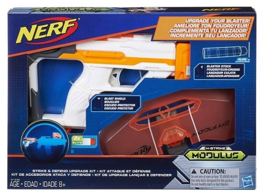 NERF Modulus Strike and Defend Upgrade Kit B1536 Gun