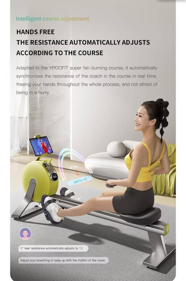 Pro-Sportz V3 Home Use Fitness Equipment Popular Cardio Exercise Machine Self Generating Rowing M...