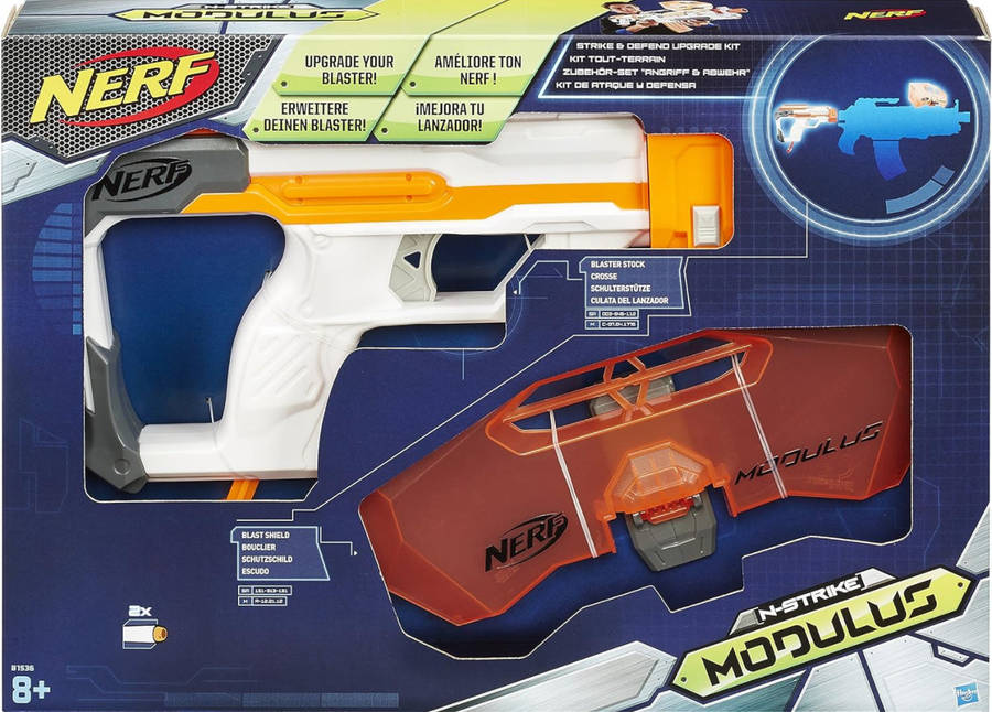 NERF Modulus Strike and Defend Upgrade Kit B1536 Gun