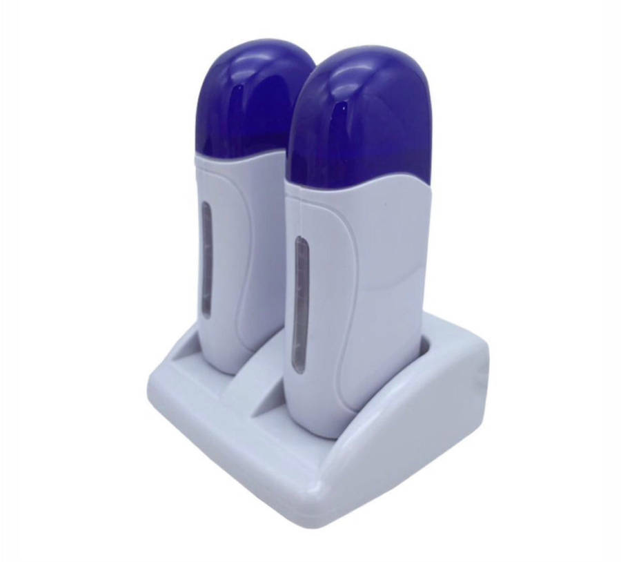 Professional Double Depilatory Roll-On Wax Warmer