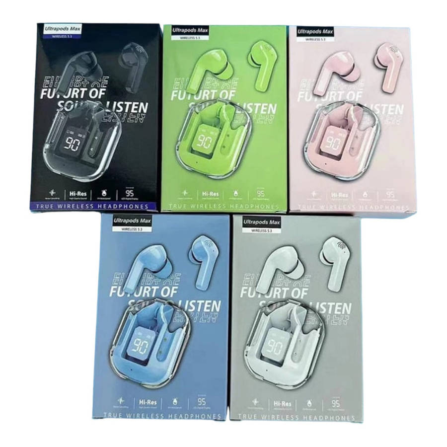 Bluetooth-Compatible 5.3 HiFi Stereo  LED  Digital Display Earbuds - Various Colours